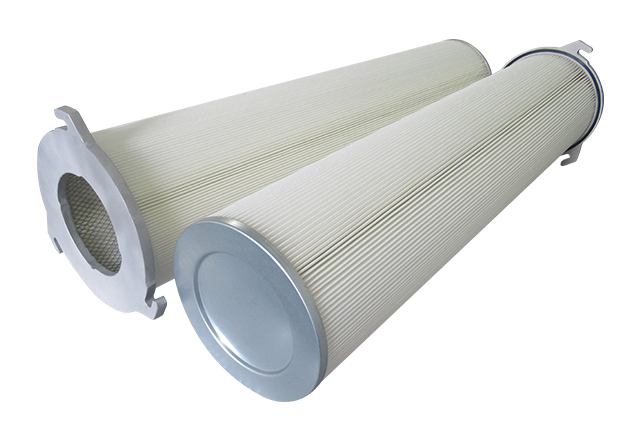 Three ears polyester dust collection cartridge